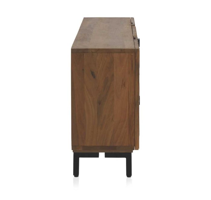 Aparador Geométrico Madera Maciza Jamun Patas Metal, 160 Cm