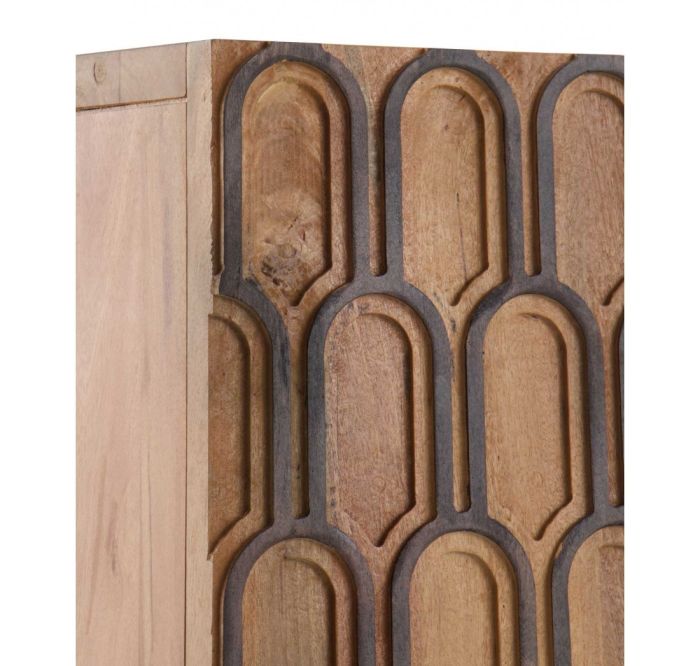 Aparador Geométrico Madera Maciza Jamun Patas Metal, 160 Cm