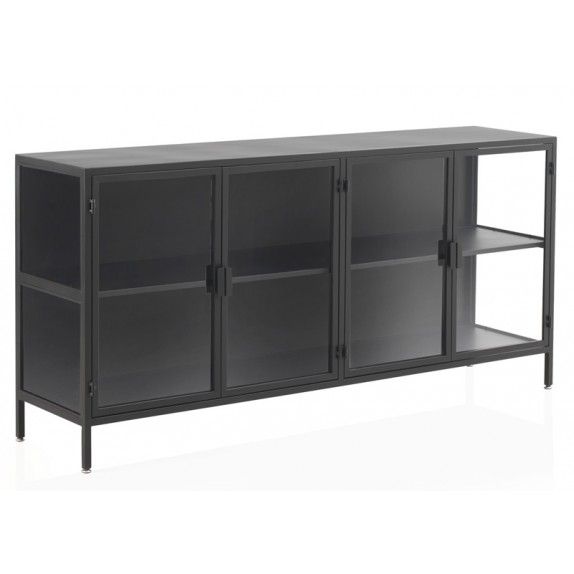 Aparador Industrial Negro, 170 Cm