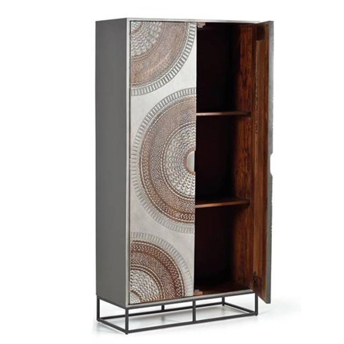 Armario Estilo Étnico Diseño Oriental Madera Mango, 180 Cm