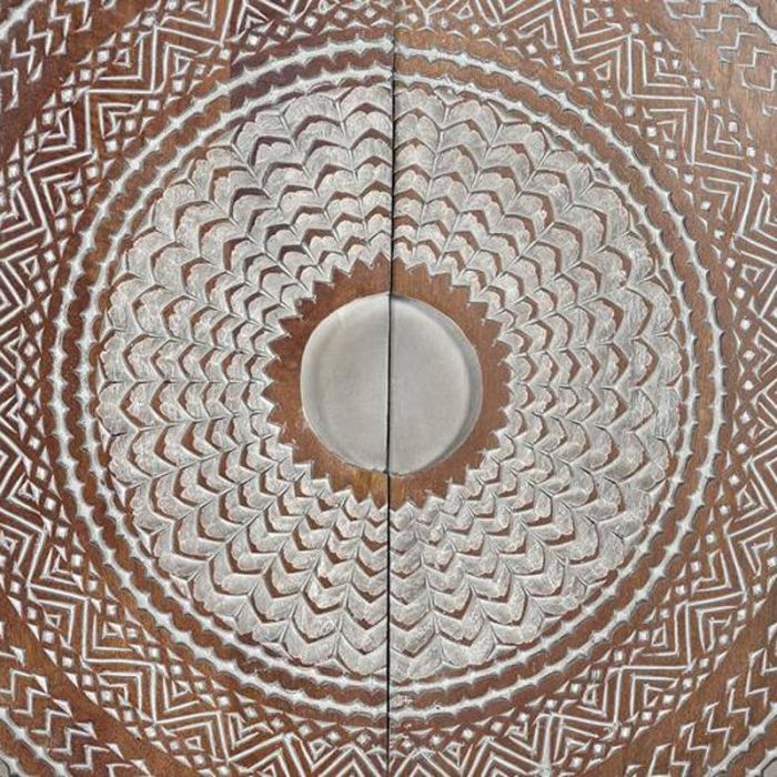 Armario Madera Mango Metal Gris/Nogal, 180 Cm
