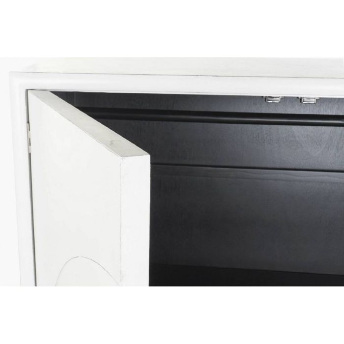 Armario Oriental Madera Lacado Blanco/Oro (Metal)