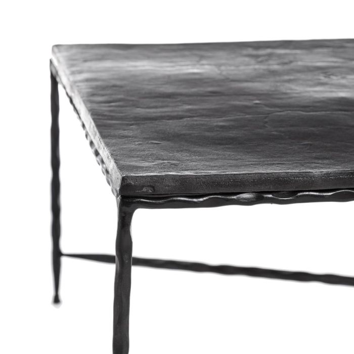 Mesa Centro Industrial Aluminio Oscuro 140 Cm