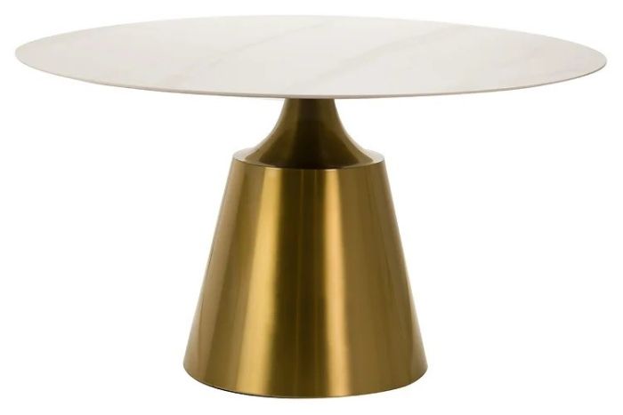 Mesa Comedor Dalian Estilo Art Decó, 135 Cm
