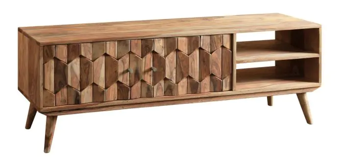 Mueble Tv Moderno 2 puertas Madera