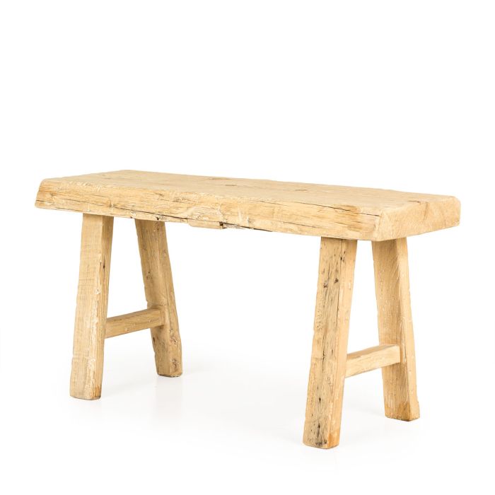 Banco Rústico Madera Pino Natural, 98 Cm