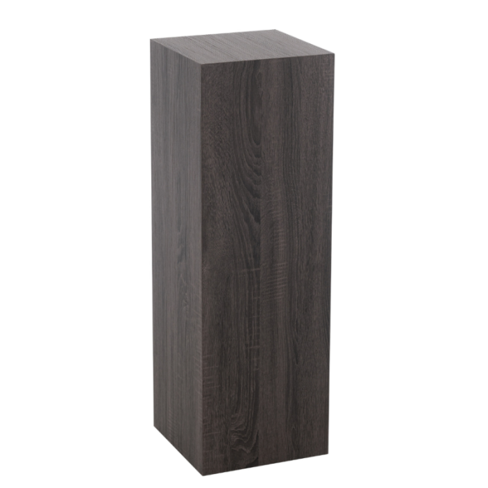 Base rectangular diseño moderno en madera, MDF con chapa gris medium.
