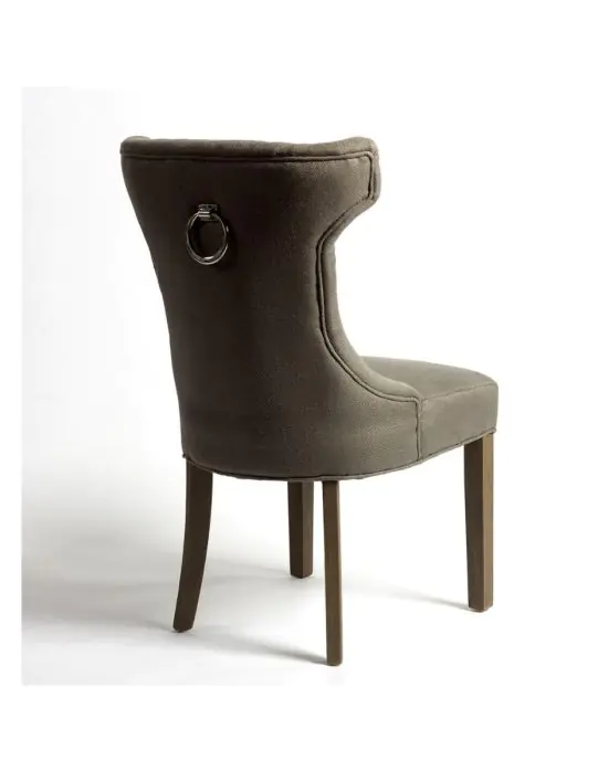 Silla Art Decó, gris, madera roble banty 50 cm