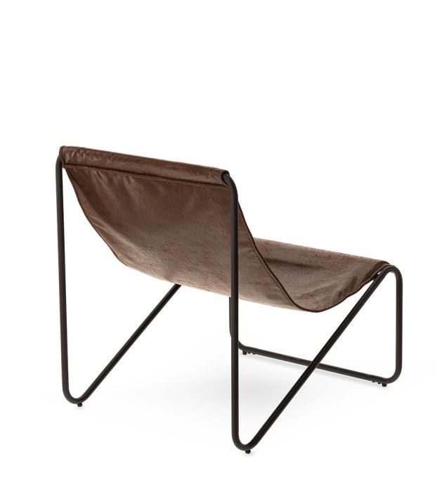 Sillón Belevi de P.Piel Marrón, 65 Cm