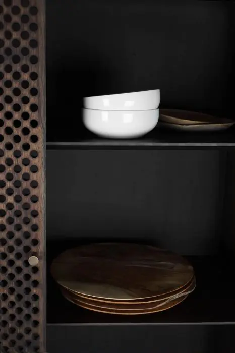 Armario Tribal Madera Mindi 2 Puertas 2 Cajones, 100 Cm