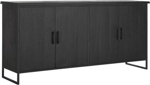 Aparador Atemporal Vintage Timeless Madera Teca Reciclada Metal, 190 Cm