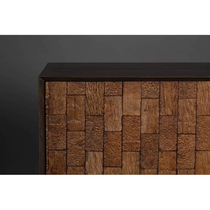 Aparador Vintage Diseño Mid Century Madera Metal, 100 Cm
