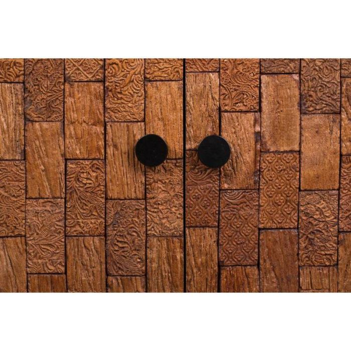 Aparador Vintage Diseño Mid Century Madera Metal, 100 Cm