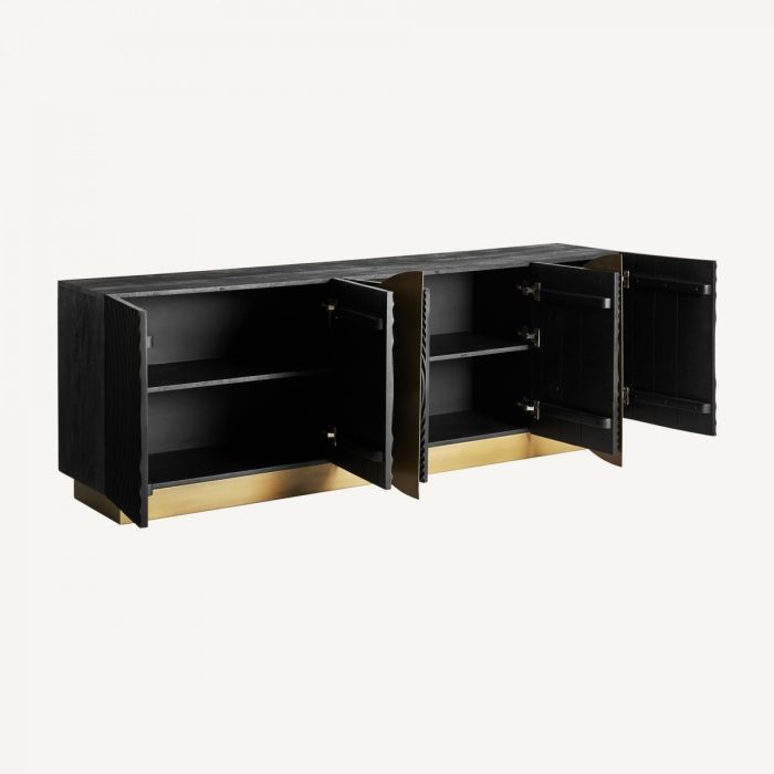 Aparador Dobeln Negro/Oro, 203 Cm