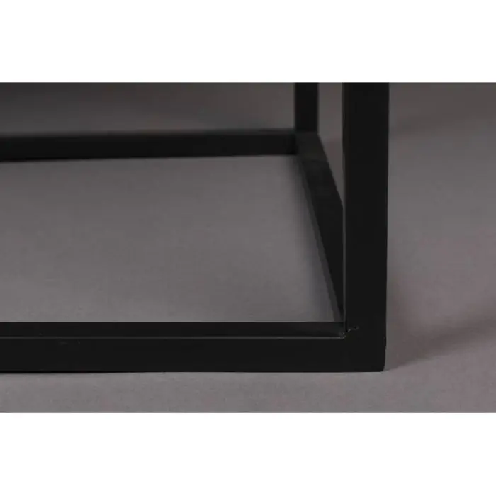 Aparador Industrial Vidrio Hierro Negro, 150 Cm