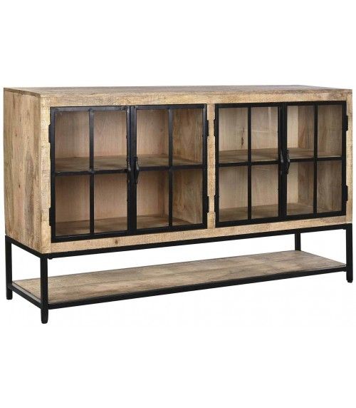 Aparador Estilo Industrial Diseño Vintage Natural Madera Mango, 100 Cm