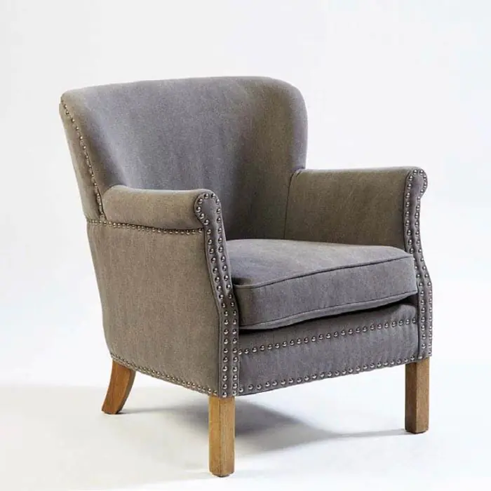 Sillón Contemporáneo Lino Gris