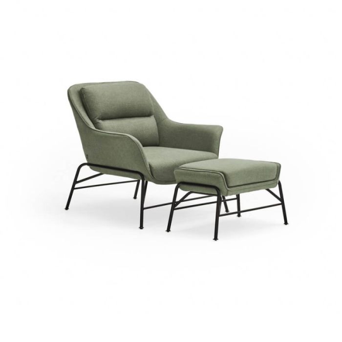 Sillón Sadira Color Verde, 87 Cm
Dispone de un reposapiés.