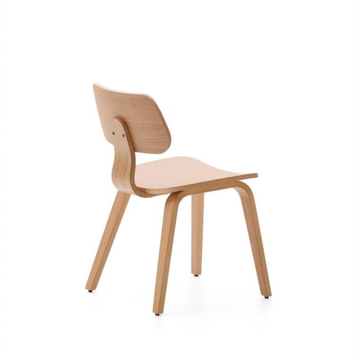 Silla Chapa Roble Madera Caucho Natural, 48'5 Cm