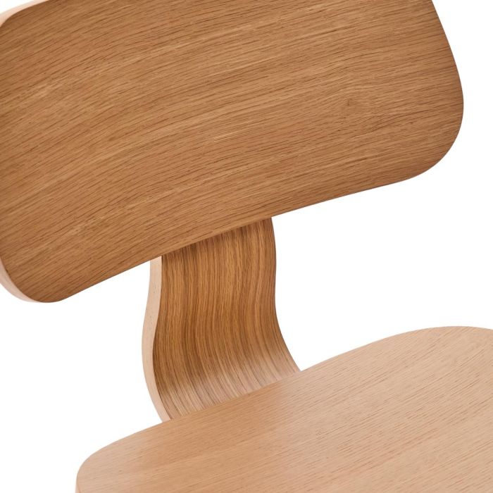 Silla Chapa Roble Madera Caucho Natural, 48'5 Cm