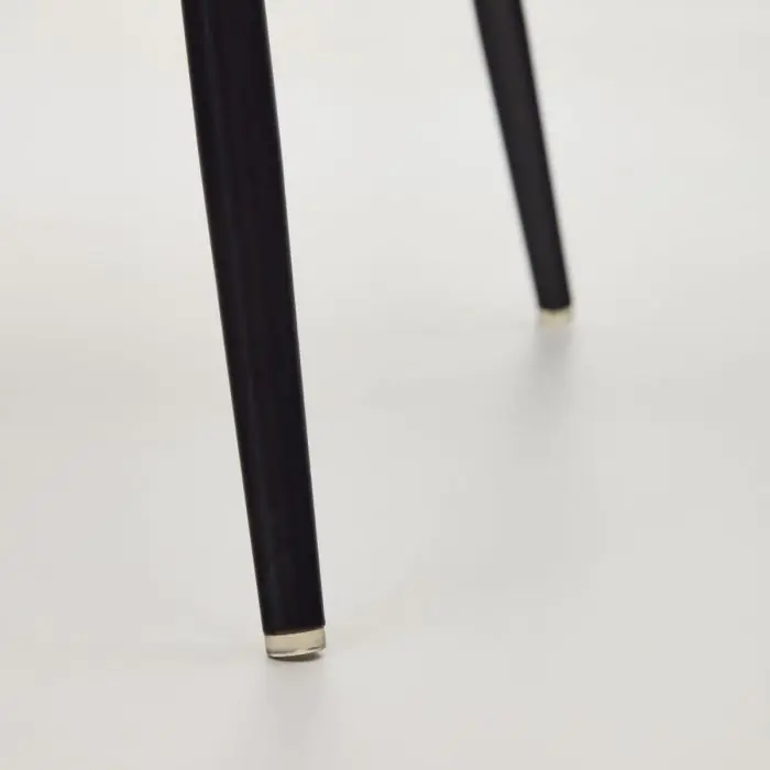 Silla Tejido Marrón Acero Acabado Pintado Negro, 56 Cm