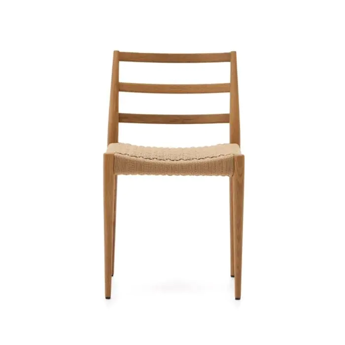 Silla Cuerda Madera Roble Natural, 47 Cm