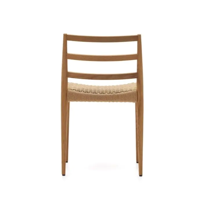 Silla Cuerda Madera Roble Natural, 47 Cm