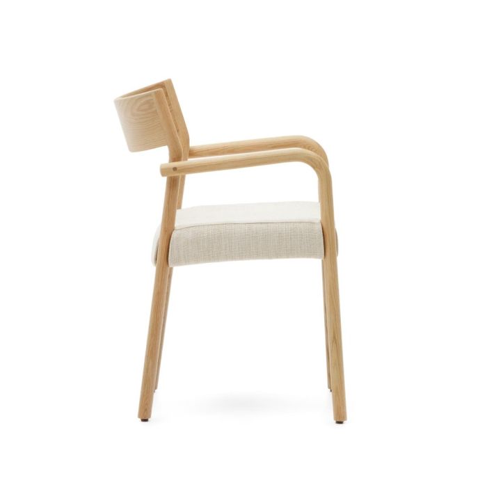 Silla Desenfundable Madera Maciza Roble Natural, 53 Cm
