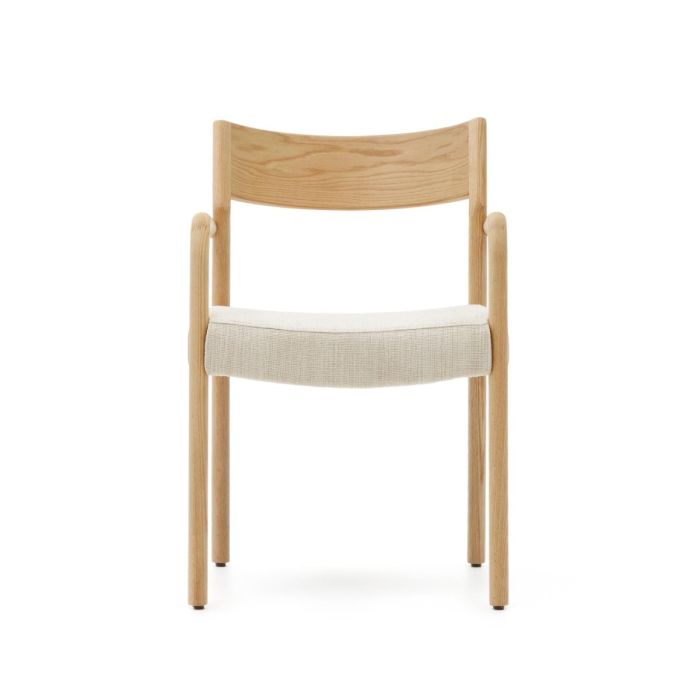 Silla Desenfundable Madera Maciza Roble Natural, 53 Cm