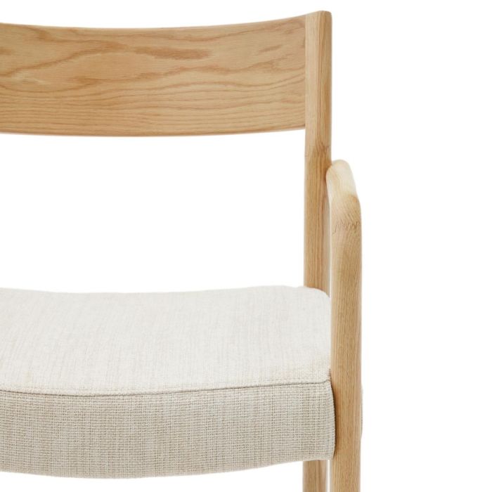 Silla Desenfundable Madera Maciza Roble Natural, 53 Cm