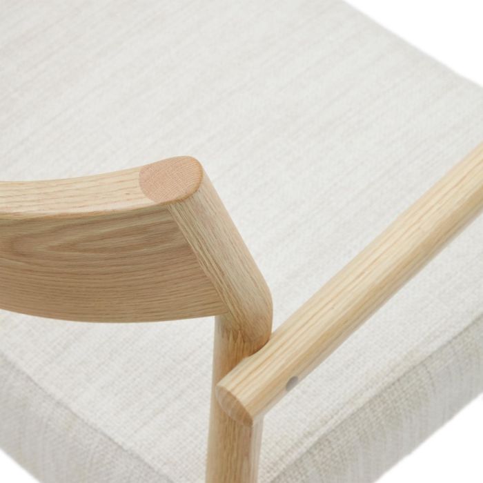 Silla Desenfundable Madera Maciza Roble Natural, 53 Cm