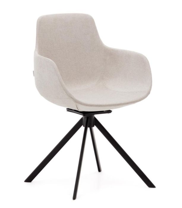Silla Giratoria Autoretorno Tissiana Beige