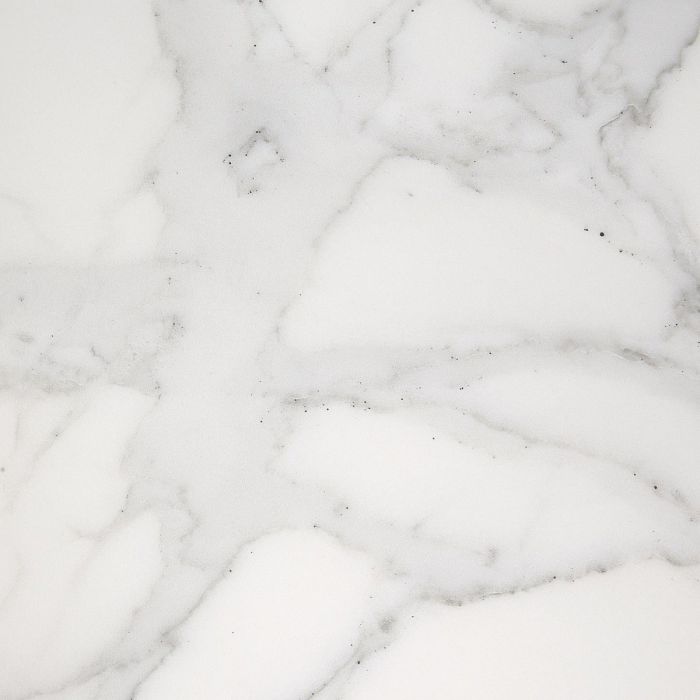 Mesa Porcelánico Blanco Acero Negro