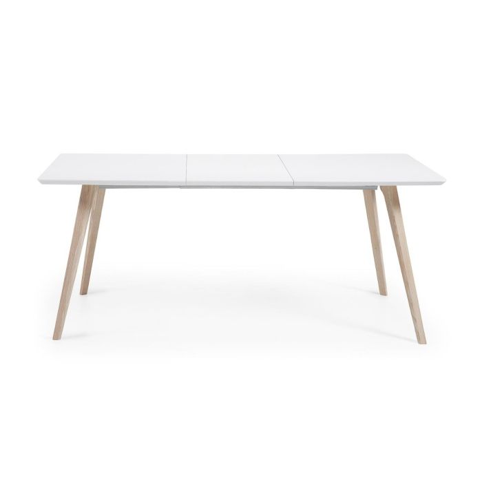 Mesa Extensible Lacado Blanco Madera Fresno, 140 (220) Cm