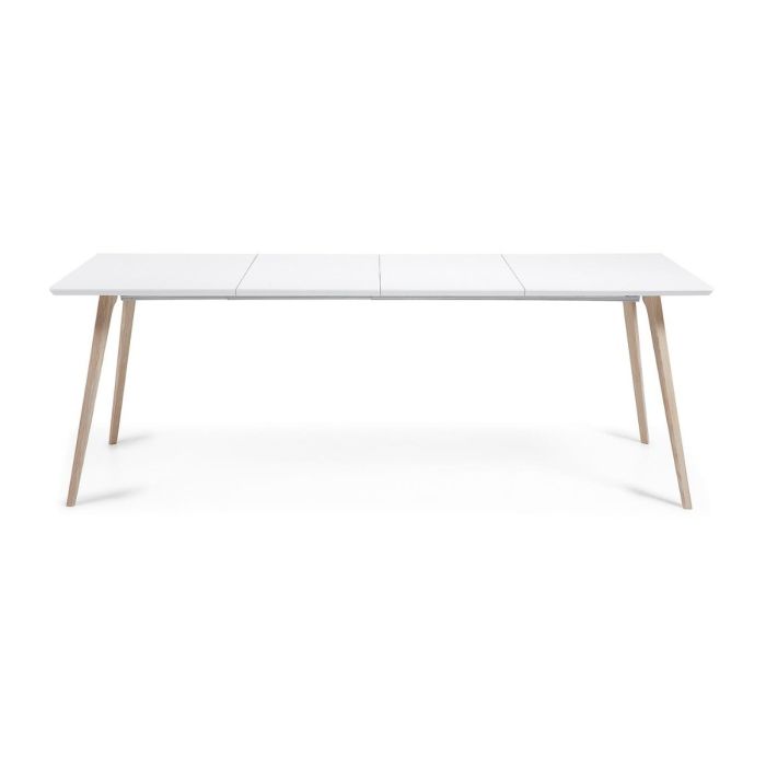 Mesa Extensible Lacado Blanco Madera Fresno, 140 (220) Cm