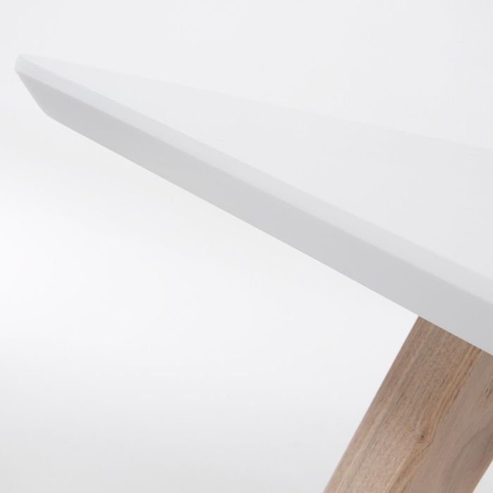 Mesa Extensible Lacado Blanco Madera Fresno, 140 (220) Cm