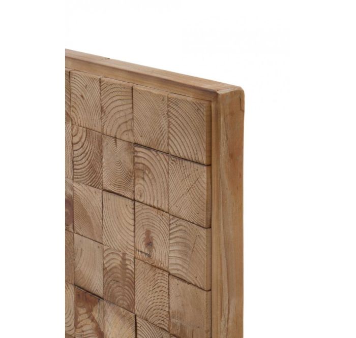 Cabecero Bloques Chapa Madera Abeto, 164'5 Cm