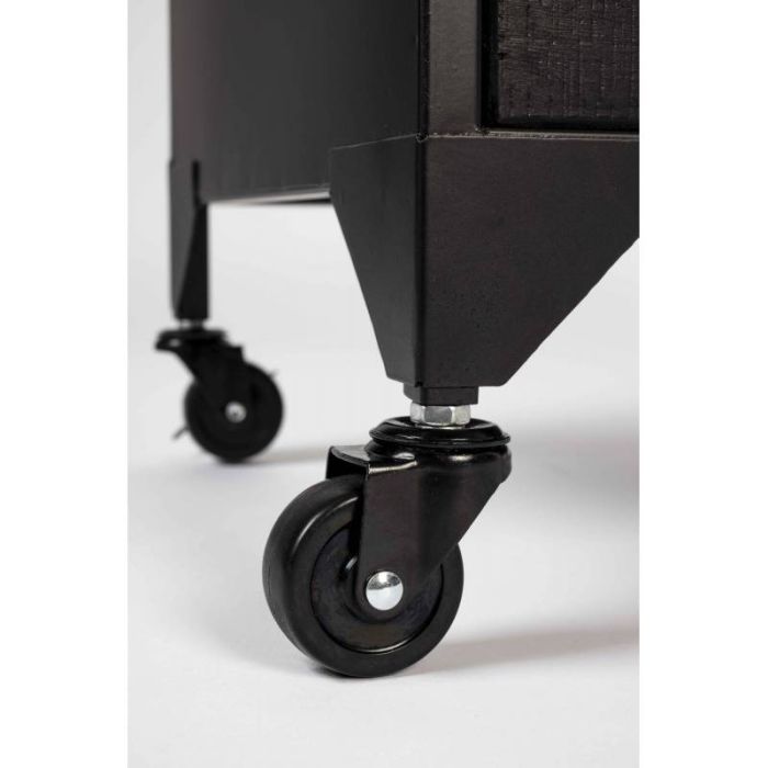 Vitrina Madera Lacada Negro, 133 Cm