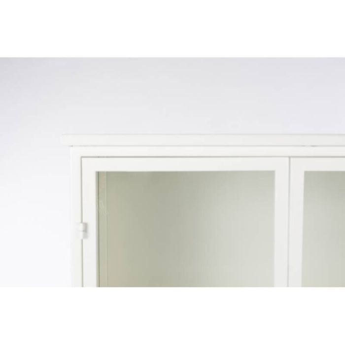 Vitrina Metal Cristal Blanco, 150 Cm