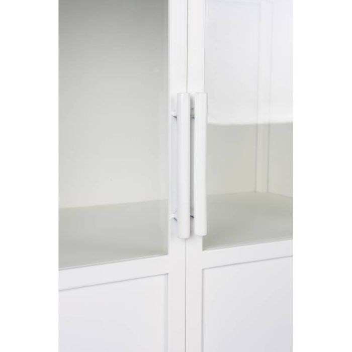 Vitrina Metal Cristal Blanco, 150 Cm