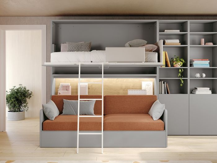 Cama Alta Abatible 90 x 190 Sofá Stay Young 43