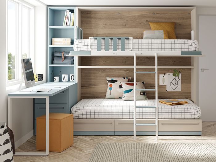 Cama Alta Abatible/Cama Inferior U&D 15