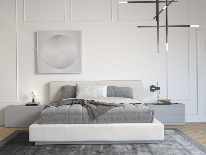 Cama Tapizada con Cabecero y Arcón NZ