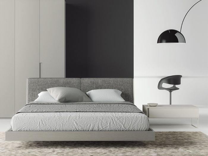 Habitación Cama Tapizada Pillow Roble Ceniza NZ
