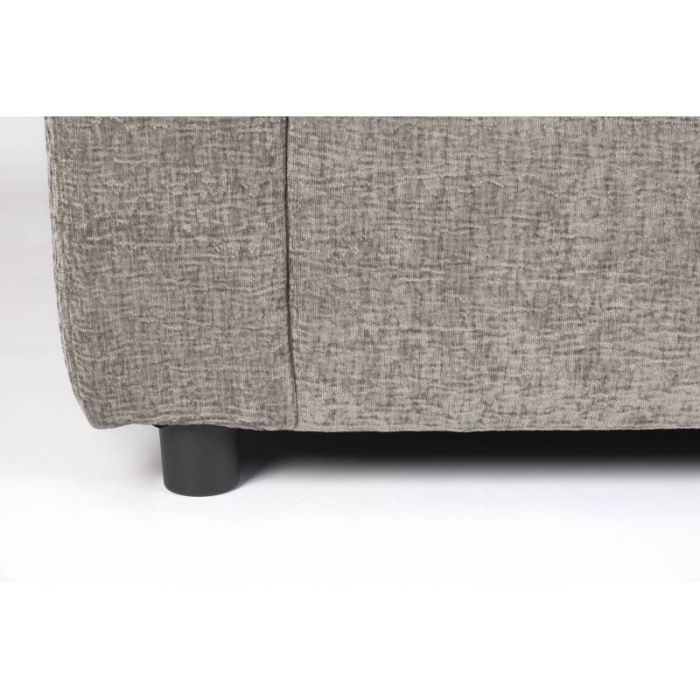 Sofá 3 plazas Tejido Gris, 266 Cm