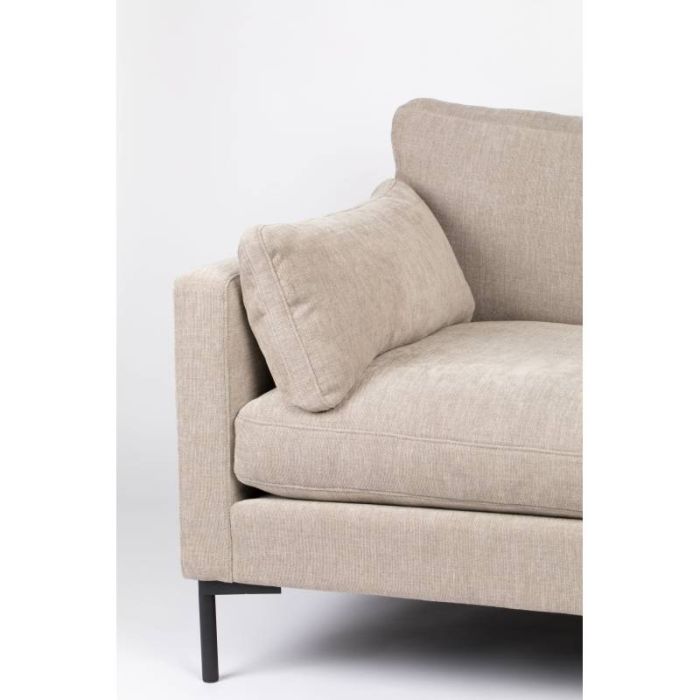 Sofá 3 Plazas Summer Beige Negro, 230 Cm