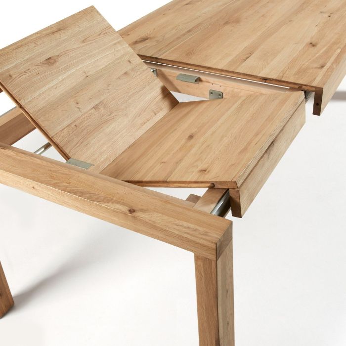 Mesa Extensible Moderna, Madera de Roble Natural, 180 Cm
