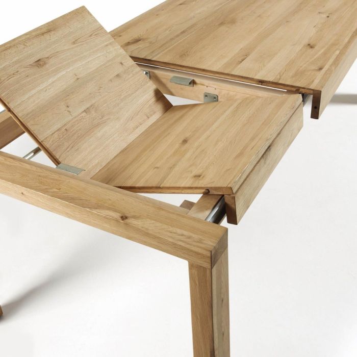 Mesa Extensible Moderna, Madera de Roble Natural, 180 Cm