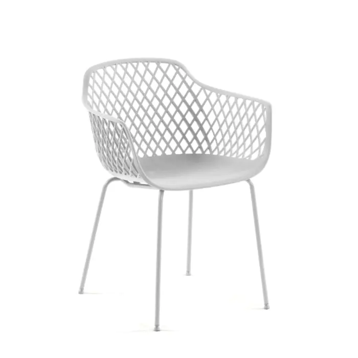 Silla Exterior Quinn Polipropileno Acero, 60 Cm