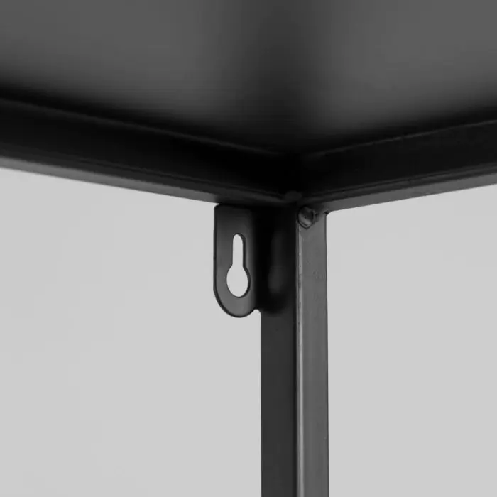 Estantería Acero Acabado Negro, 80 Cm